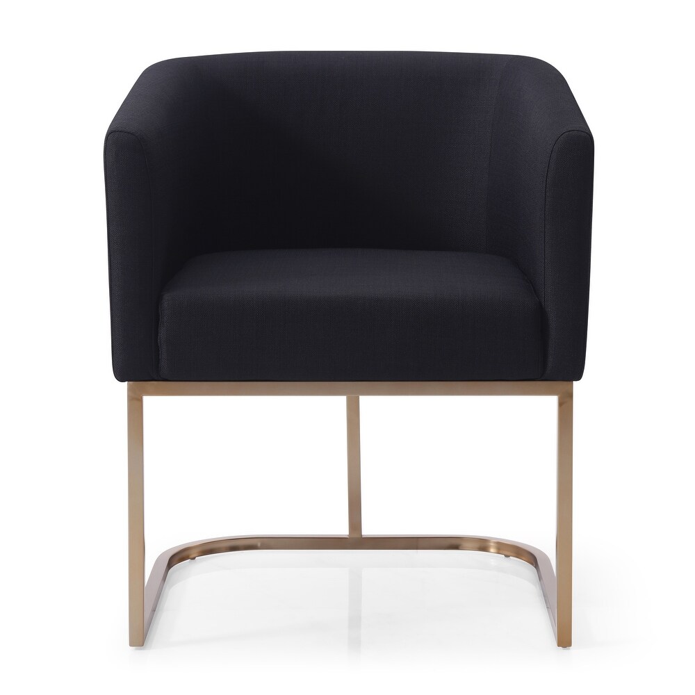 Modrest Yukon Modern Black   Antique Brass Dining Chair