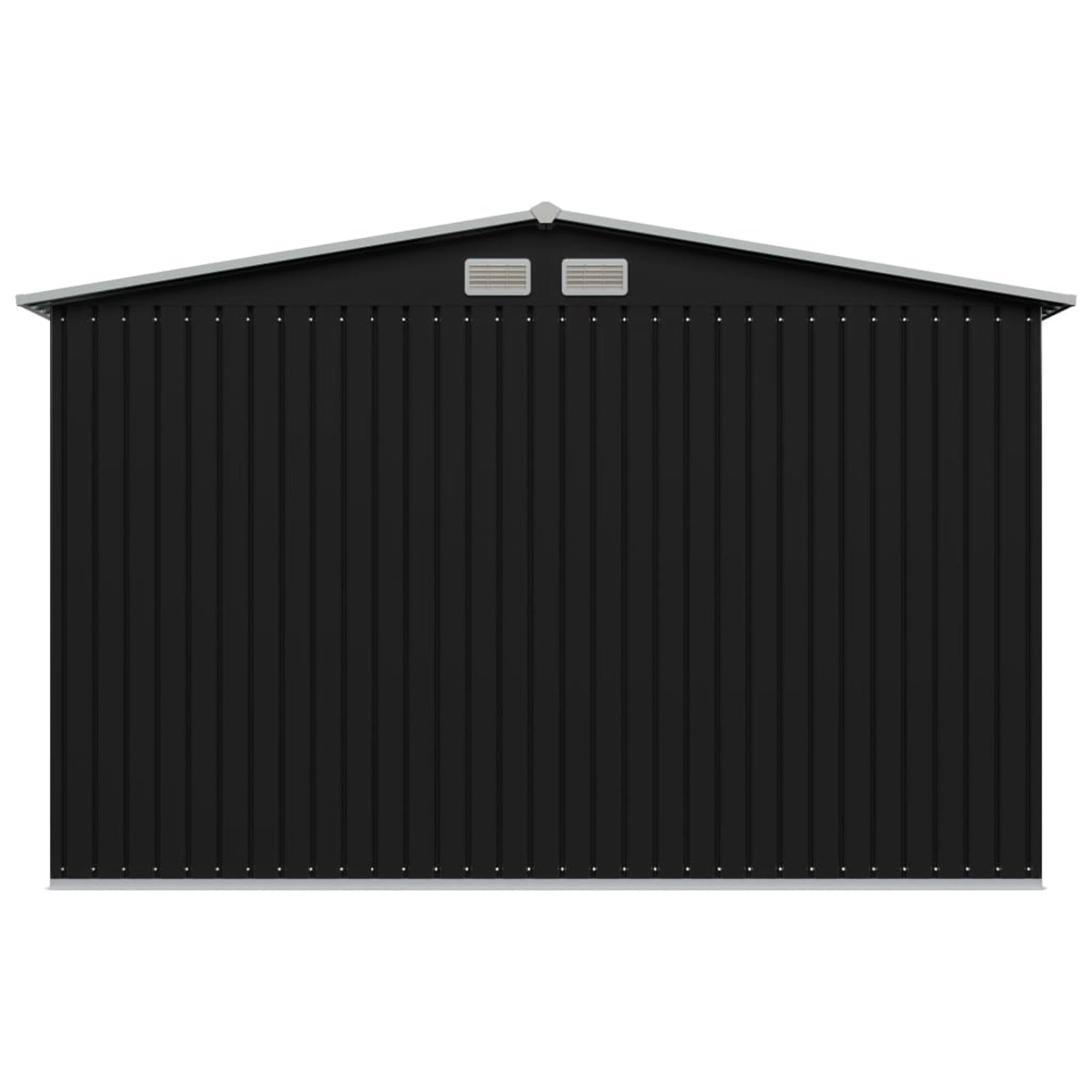 Lixada 6.73 x 8.43 ft. Garden Metal Storage Shed, Anthracite