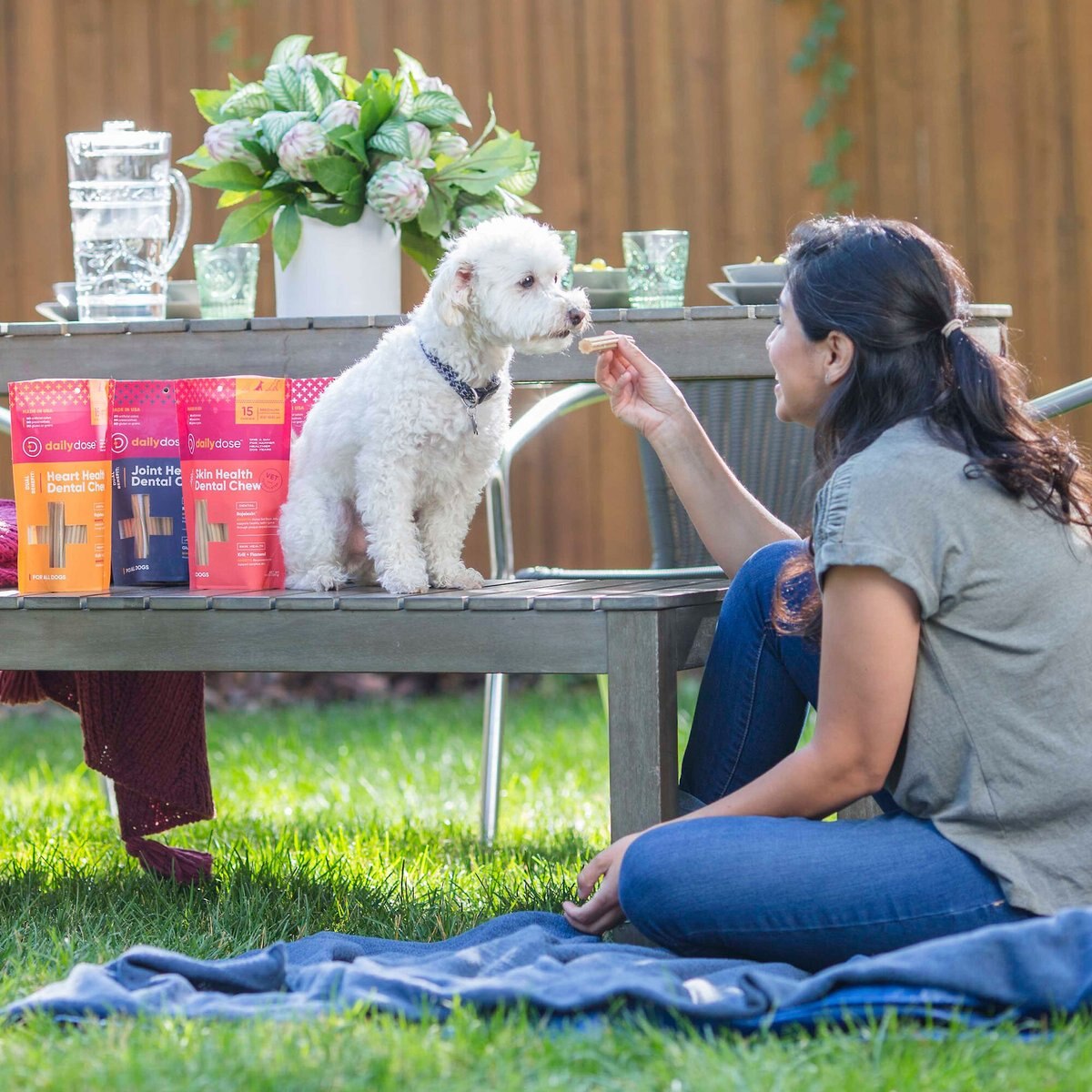 dailydose Calming Dental Chews for Medium Dogs， 22-66 lbs