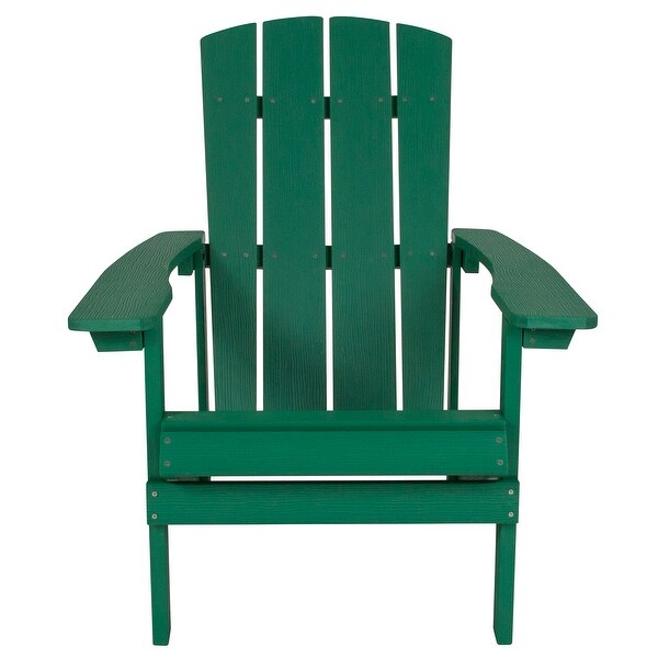 Allweather Poly Resin Wood Outdoor Adirondack Chair (Set of 4)