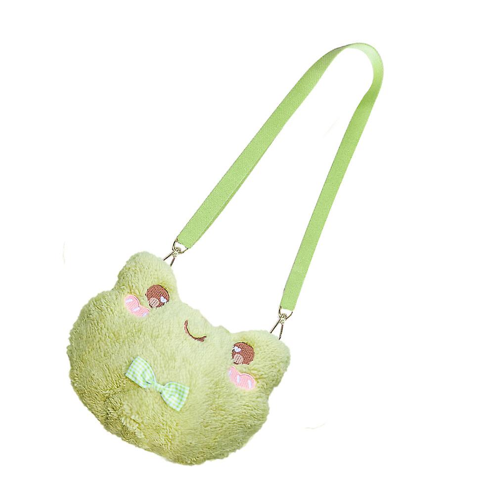 Frog Plush Shoulder Bag， 8 Inch Cute Frog Plush Crossbody Bag Soft Frog Stuffed Animals Bag Kawaii Frog Purse For Girls， Boys， Toddlers， Kids