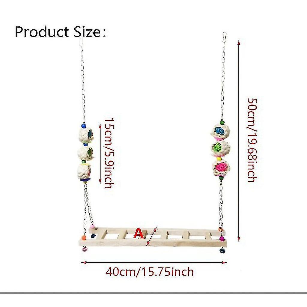 Chicken Ladder Wood Stand Chicken Toy Swing Toys For Chicks Rooster Hens