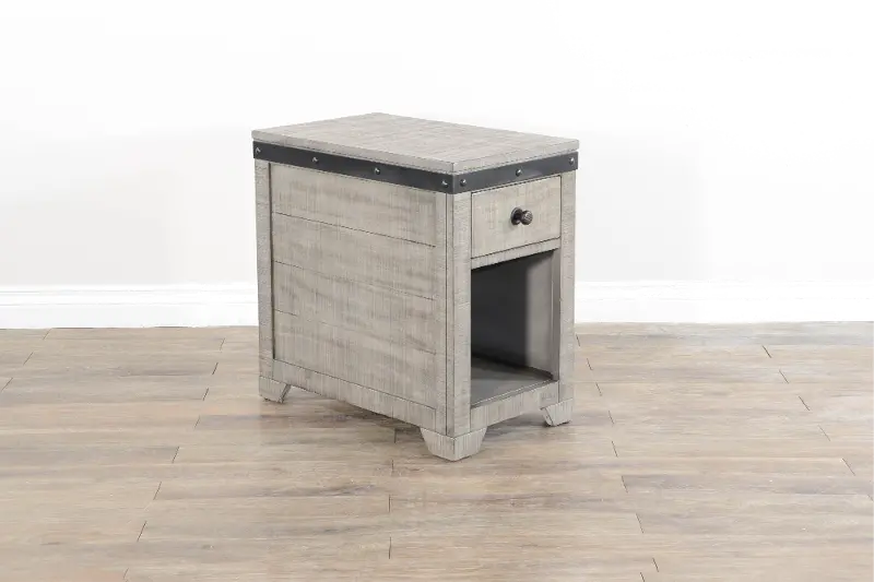 Avalon Alpine Gray Side Table