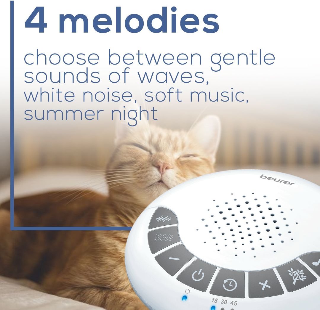 Beurer White Noise Machine Cat and Dog Calming Device， White