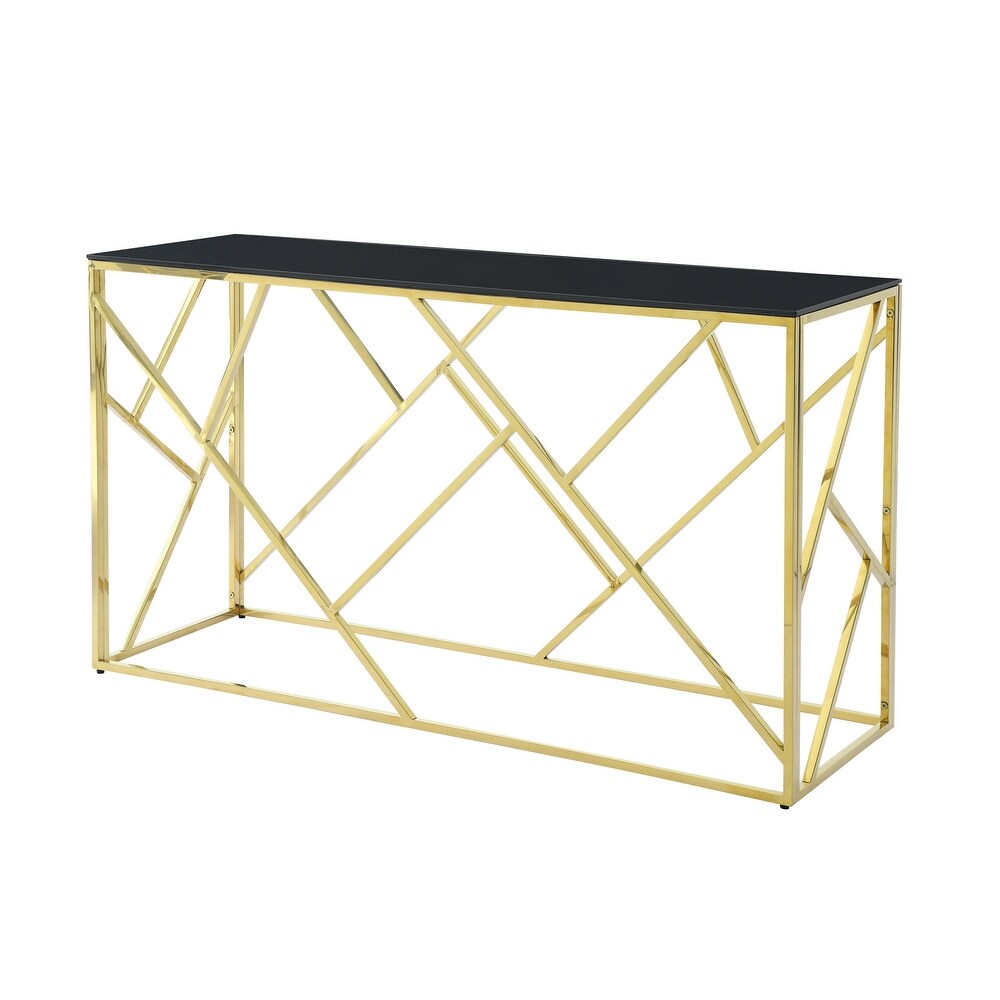 Modern Glass Console Table  55\