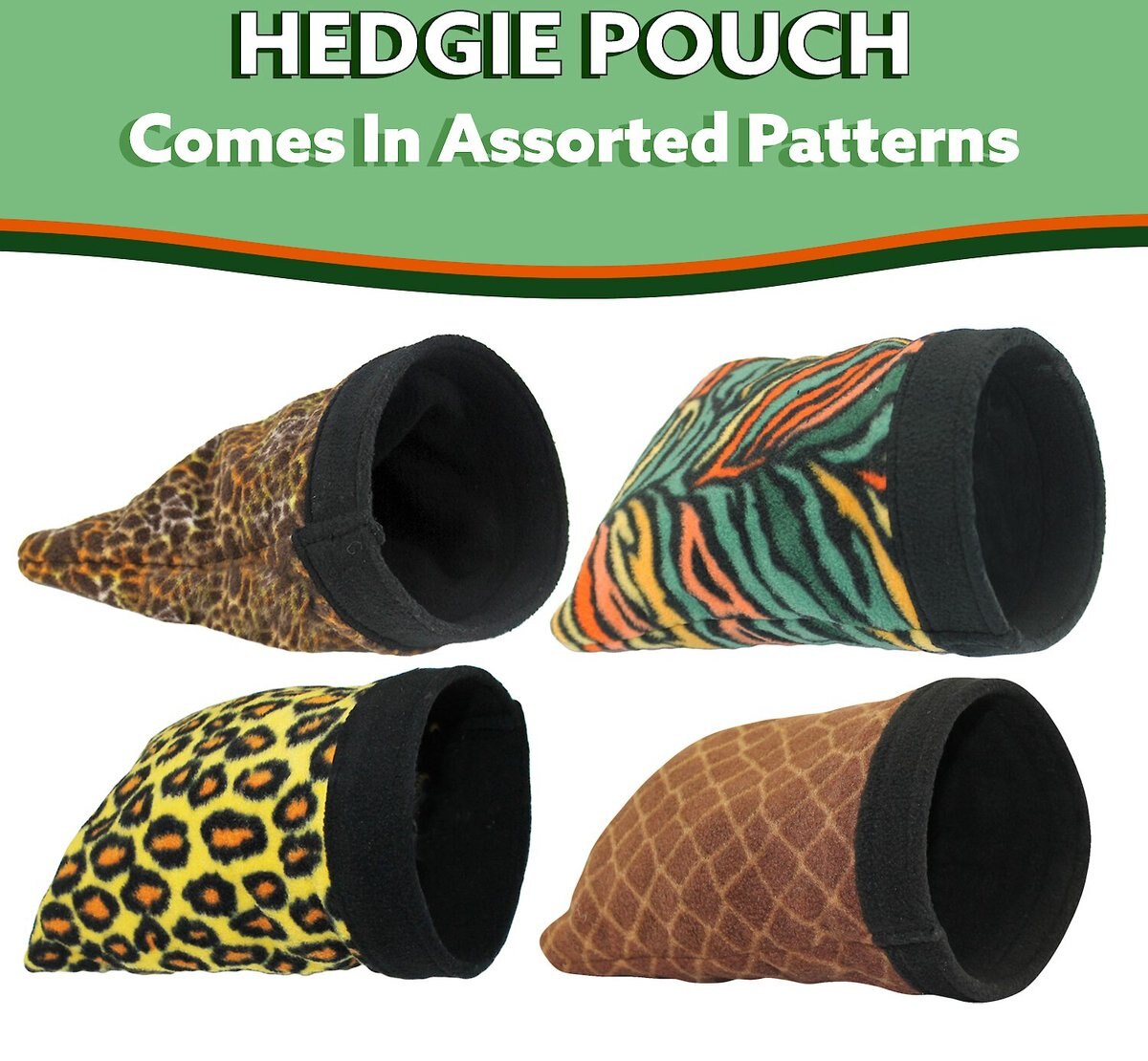 Exotic Nutrition Hangouts Hedgie Nest Small Animal Pouch， Color Varies