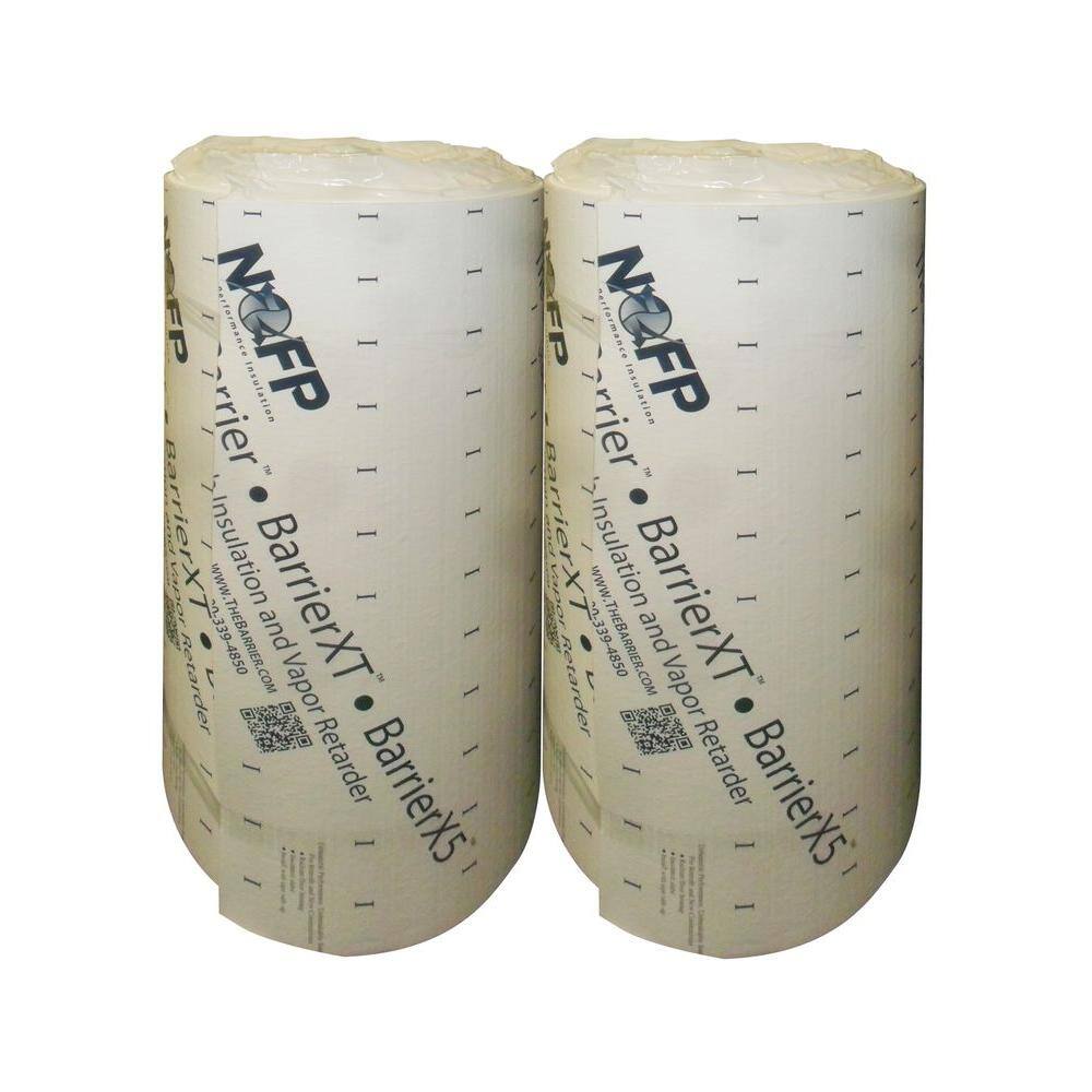 NOFP 4 ft. x 64 ft. Barrier 38 in. Thick EPS Foam Insulation with Vapor Retarder (Case of 2) BAR464-2PK