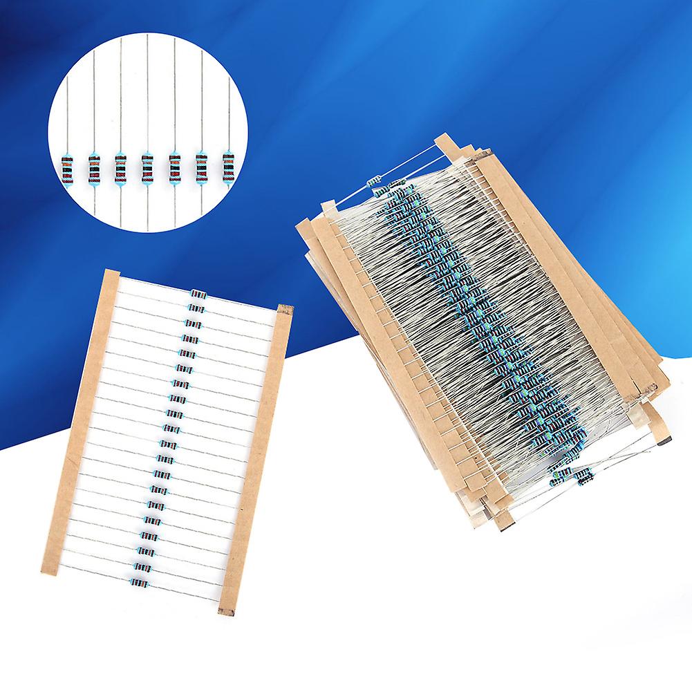 600pcs Lot 1/4w 1% Metal Film Resistor Kit 10-1m 30 Values Assorted Resistors Each 20pcs