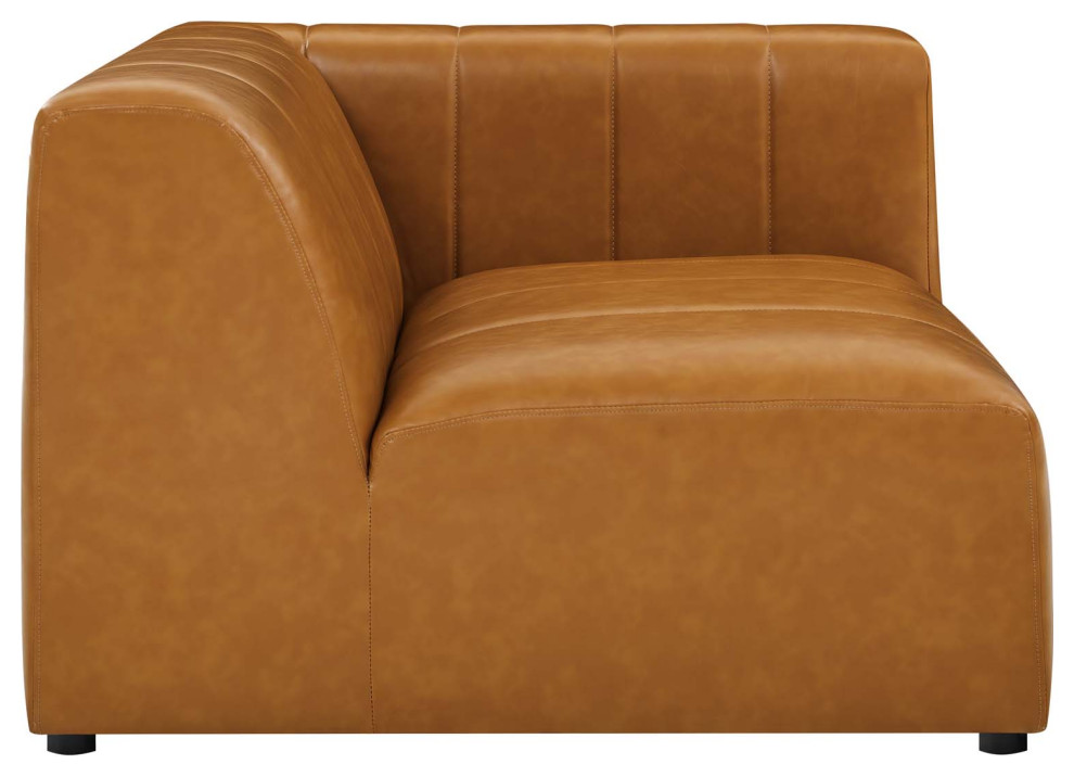 Bartlett Vegan Leather Vegan Leather 2 Piece Loveseat Tan   Contemporary   Loveseats   by ShopFreely  Houzz