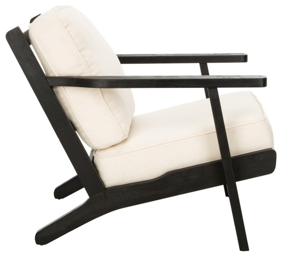 Coley Mid Century Arm Chair White/Black   Midcentury   Armchairs And Accent Chairs   by V.S.D Furniture  Houzz