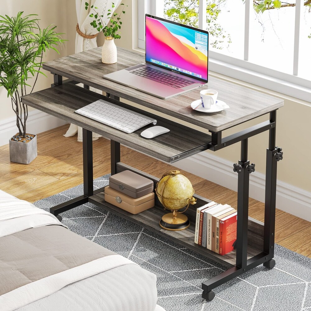 Portable Laptop Desk for Sofa and Bed  Height Adjustable Small Standing Table