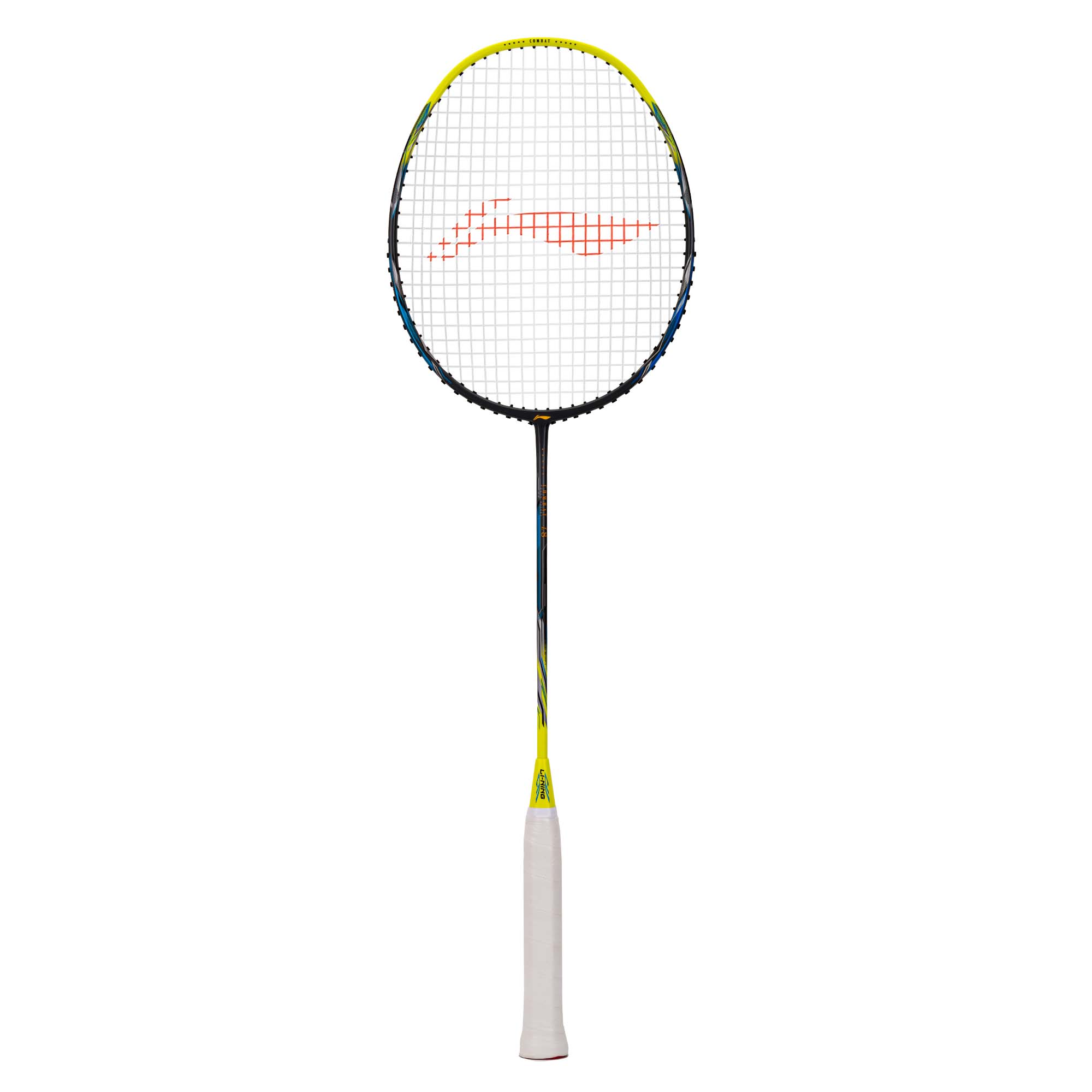 Li-Ning Combat Z8 Badminton Racket (Dark Grey/Lime Blue) - 84 Grams