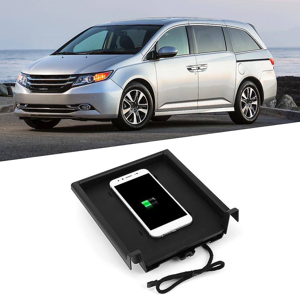 15w Wireless Charger Car Smart Center Control Phone Charging Plate Fit For Honda Odyssey/elysion