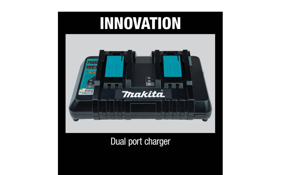 Makita DC18RD 18-Volt Lithium-Ion Dual Port Rapid Optimum Charger