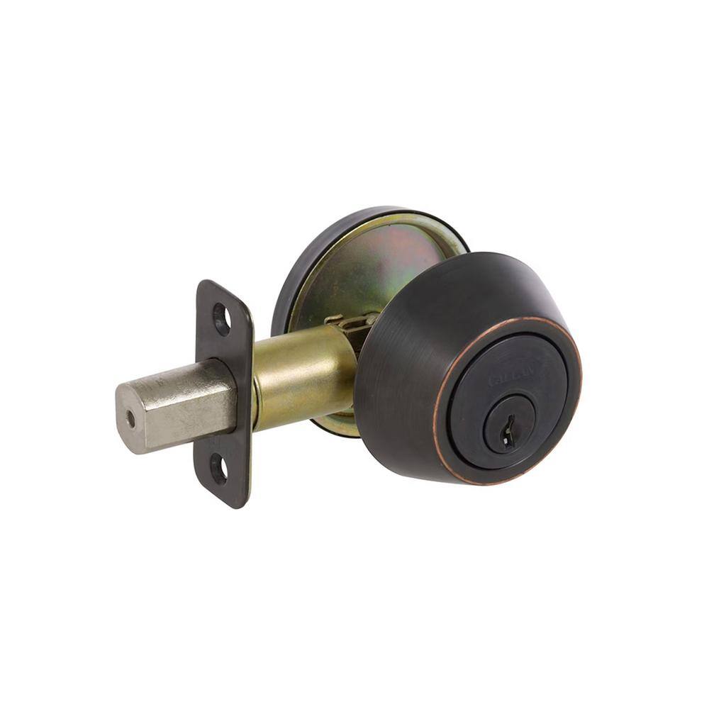 DELANEY HARDWARE 5-Bennett Edged Oil Rubbed Bronze Entry Door Handles and 5-Edged Oil Rubbed Bronze Sgl Cyl Deadbolts All Keyed Alike KIT#BN3007R-PP