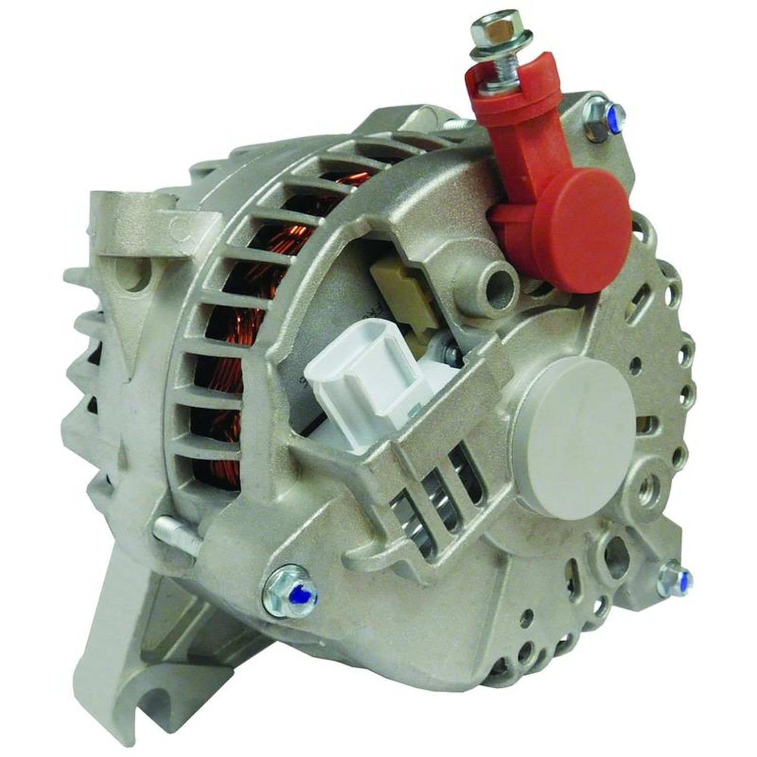 New 200A High Output Alternator Compatible With Ford Crown Victoria and Lincoln Town Car V8 4.6L 281cid 2003 2004 2005 03 04 05 W1U-10300-BB 3W1Z-10346-BA 3W1Z-10346-BARM 3W1Z-10346-CA AFD0098