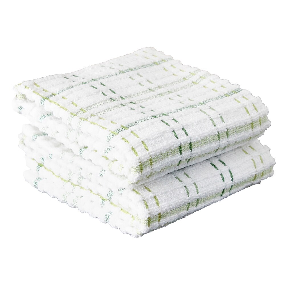 Royale Check Cactus Cotton Kitchen Towels (Set of 2)