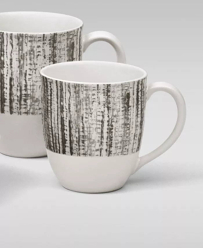 Noritake Colorwave Weave Set Of 4 Mugs 12 Oz.