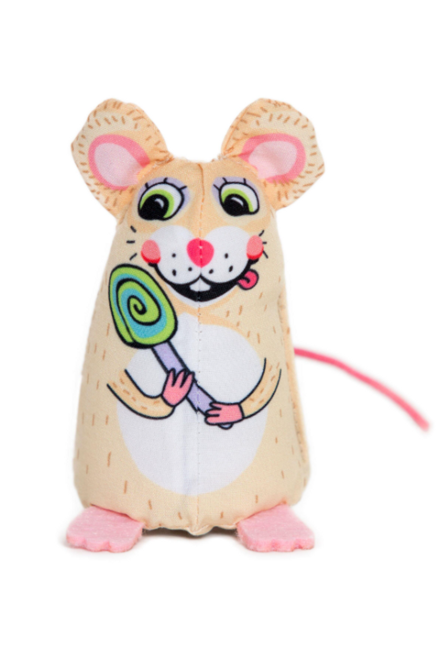 Fuzzu Sweet Baby Mice Lolli Mouse Cat Toy with Organic Catnip