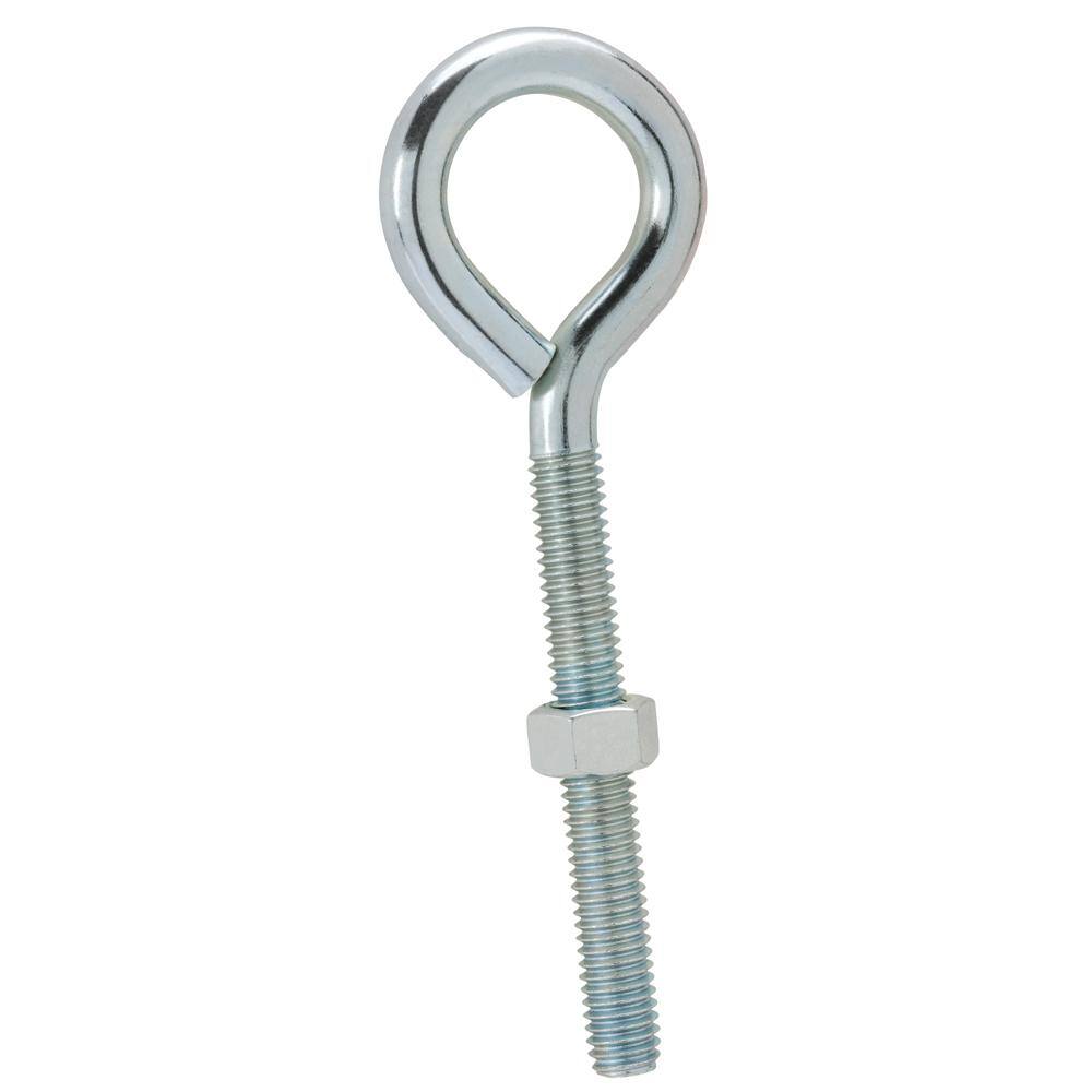 Everbilt 316 in.-24 x 1-12 in. Zinc Eye Bolt (2-Pack) 824511