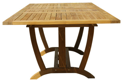 Deluxe Rect Extension Teak Table   Transitional   Outdoor Dining Tables   by Classic Patio Inc  Houzz