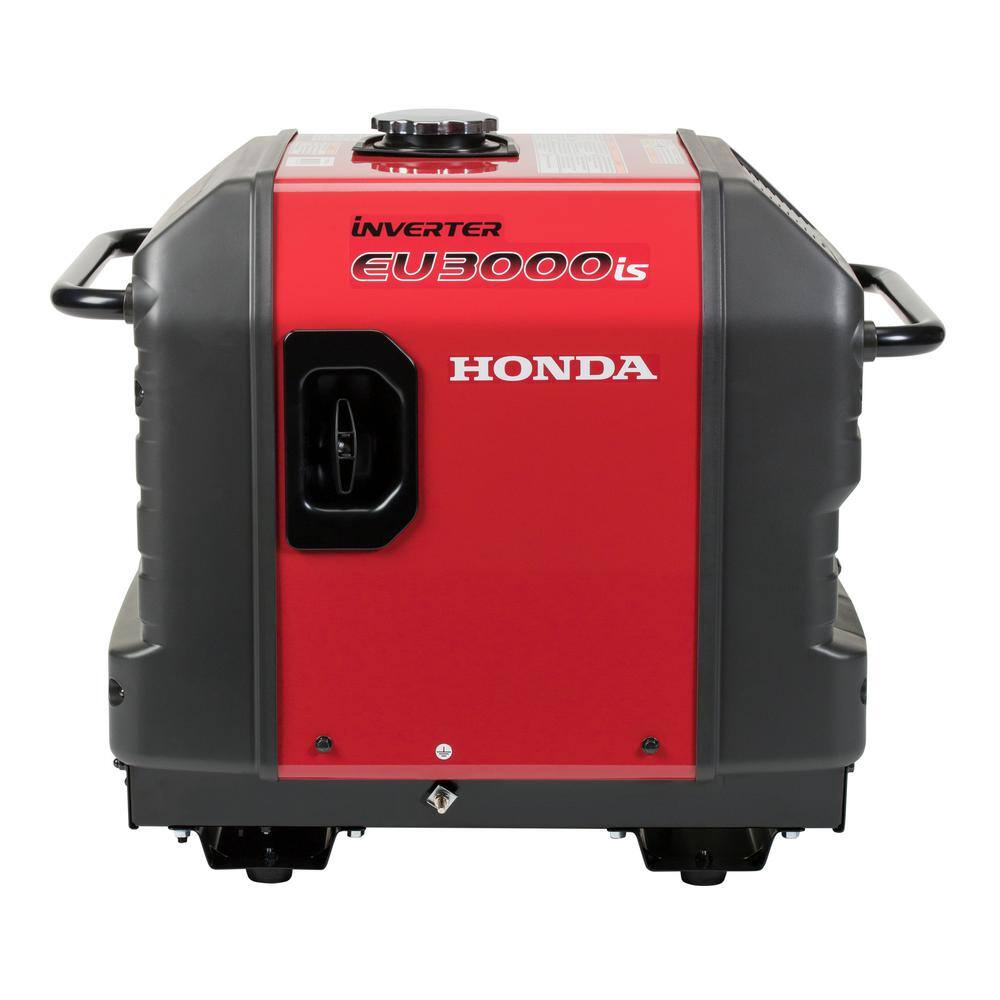 Honda 3000-Watt Super Quiet Electric and Recoil Start Gasoline Powered Inverter Generator with 30 Amp Outlet EU3000IS1AN