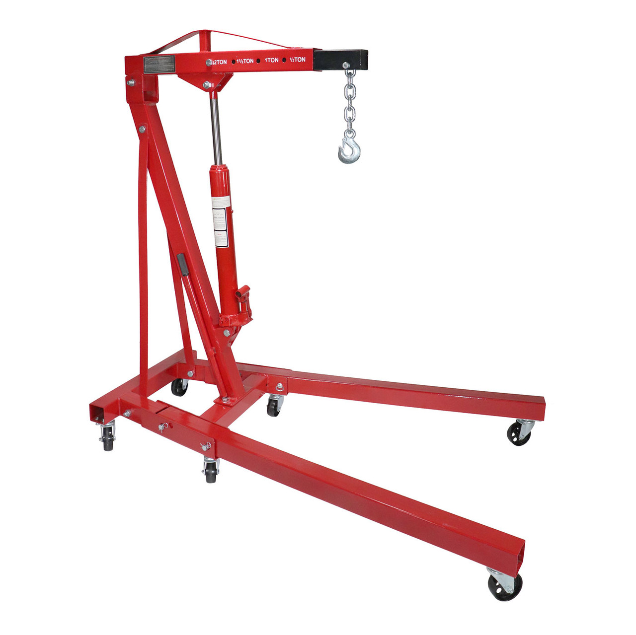 Dragway Tools 2 Ton Folding Hydraulic Engine Hoist Cherry Picker Shop