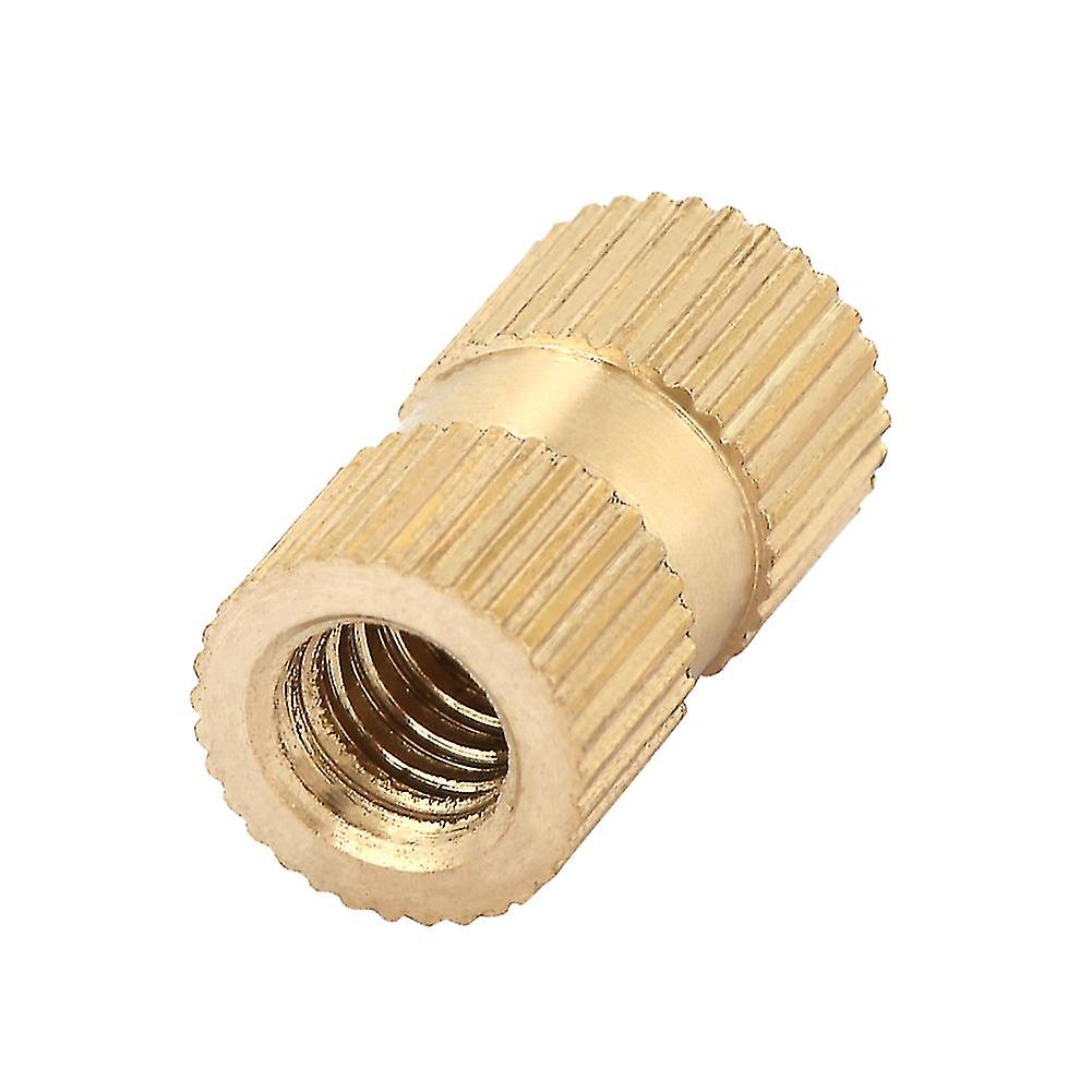 5 pcs M6 B Type Blind Hole Single Pass Inserts Brass Embedded Parts Knurled Nuts((M6*20*10)