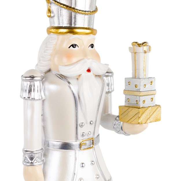 Gold Metallic Christmas Nutcracker With Gifts