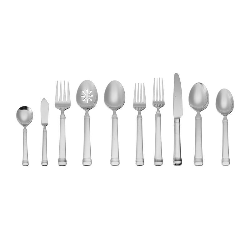 Fitz and Floyd 18.0 Everyday Bistro Band 45 Piece Flatware Set