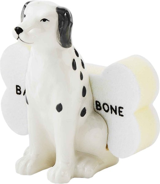 Mud Pie Dog Sponge Holder Caddy Set， White