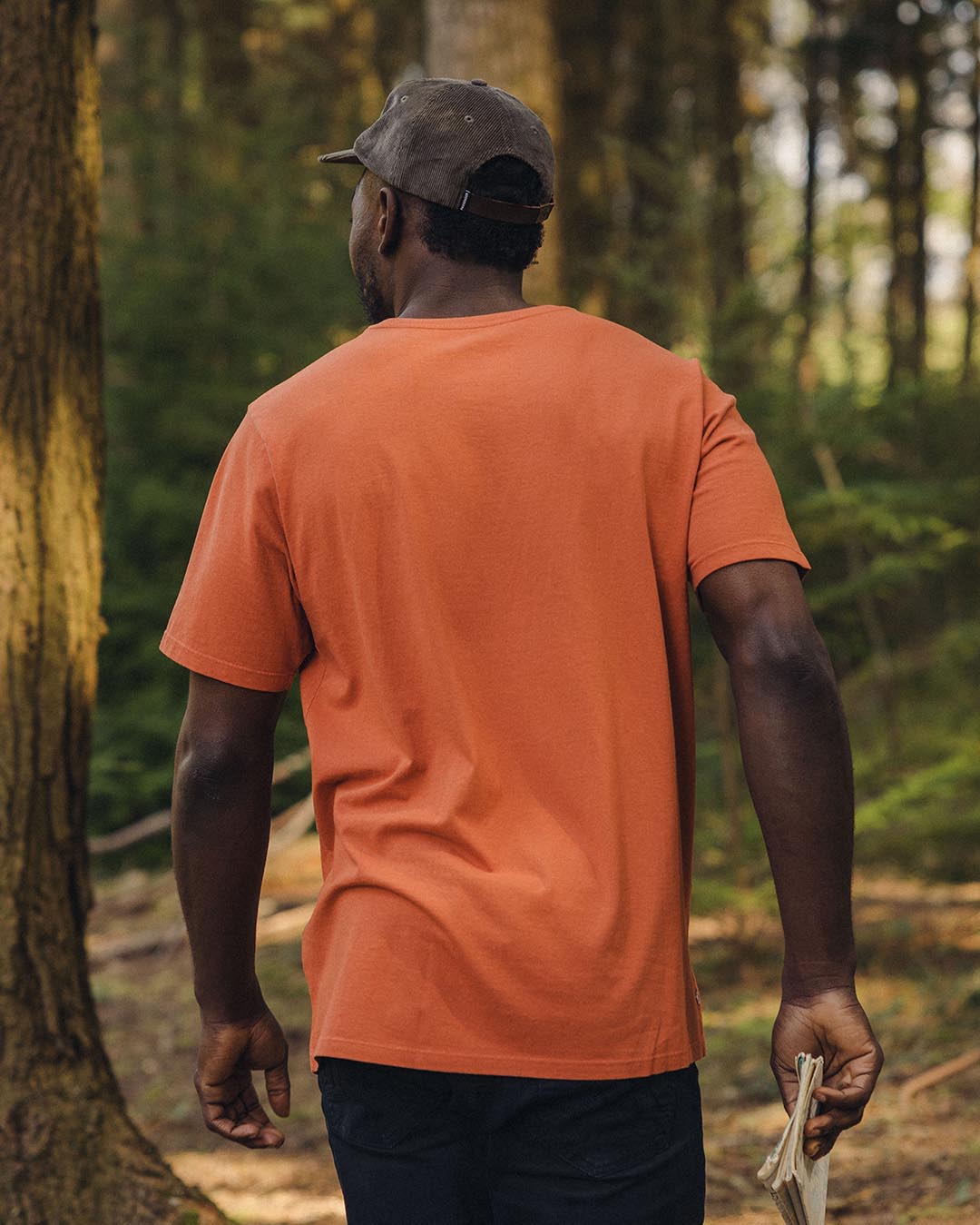 Flare Recycled Cotton T-Shirt - Burnt Orange