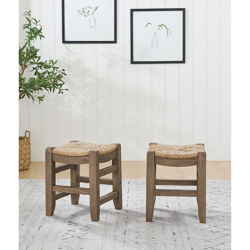 Alaterre Furniture Newport 18-in. Stool 2-piece Set