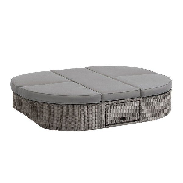 Ove Decors Sandra Daybed Grey Plain Weave