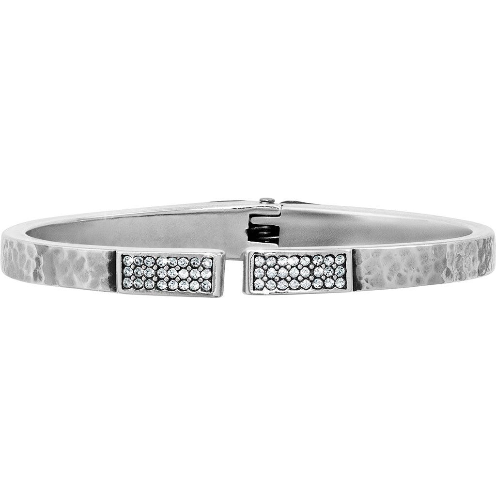 Brighton  Meridian Zenith Hinged Bangle in Silver