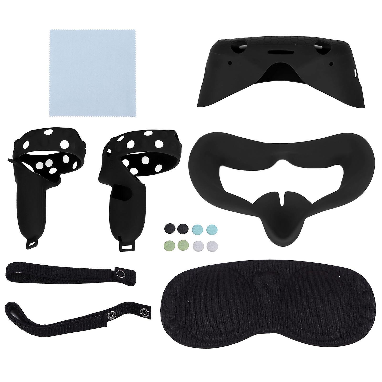 Vr Glasses Silicone Accessories Set Anti Sweat Anti Fouling Dust Proof Washing Vr Glasses Mask Accessoriesblack