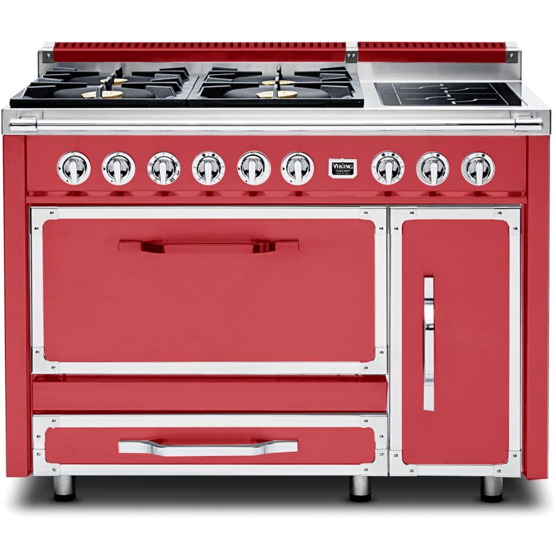 Viking 48-inch Freestanding Dual Fuel Range with True Convection Technology TVDR481-4ISM