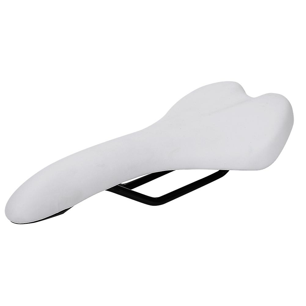 Mountain Road Bike Saddle Seat Comfortable Shockproof Cycling Bicycle Cushion(white)