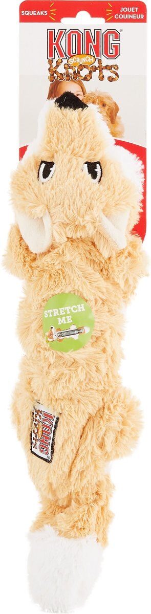 KONG Scrunch Knots Fox Dog Toy