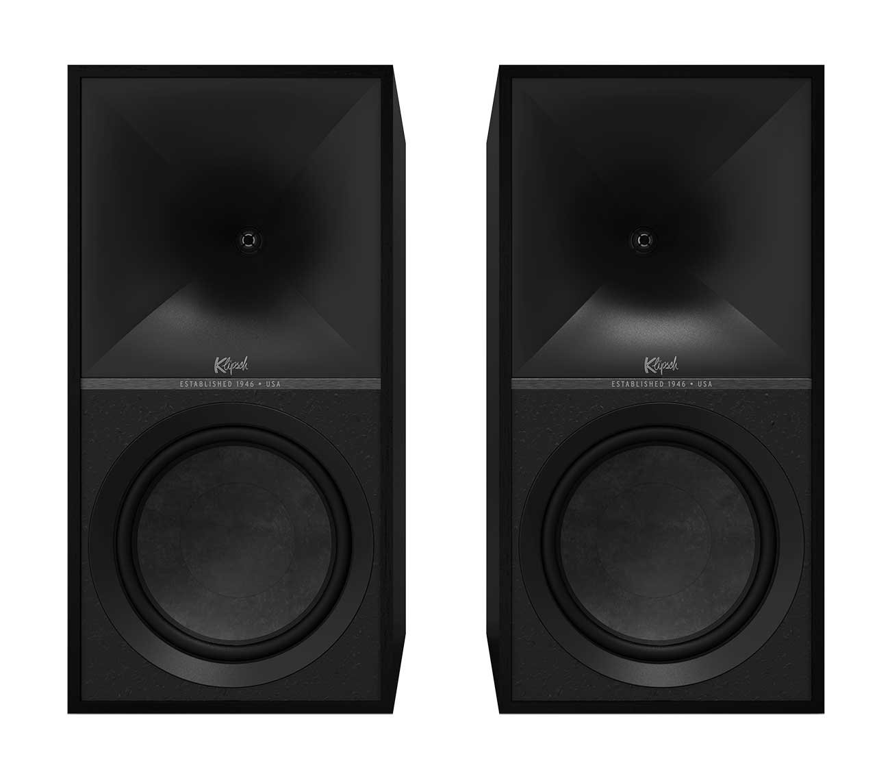 Klipsch The Nines Heritage Inspired Black Powered Bookshelf Speakers (Pair)