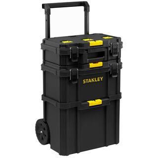 Stanley Rolling 14.75 in. Workshop Tower and Mechanics Tool Set (210 Piece) STST60500W73795