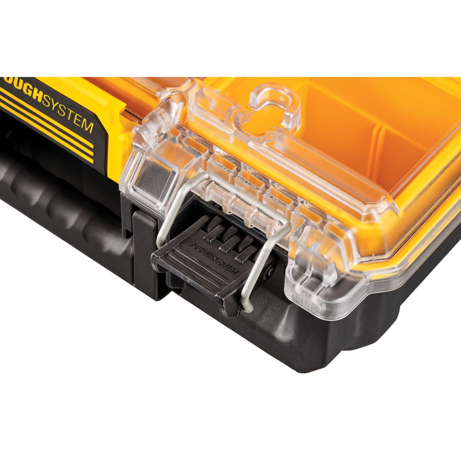 DeWalt ToughSystem 2.0 10.47 in. W X 5.2 in. H Half-Size Organizer Polypropene 6 compartments Yellow