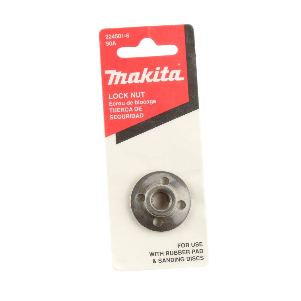 Makita 4 in. Lock Nut for Pad - Compatible With Angle Grinders 224501-6