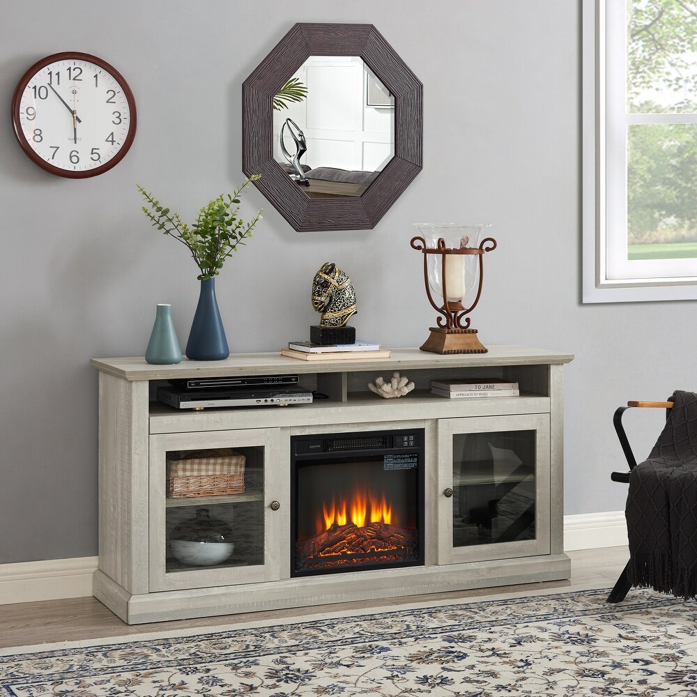 Livingroom Fireplace TV Console with 18\