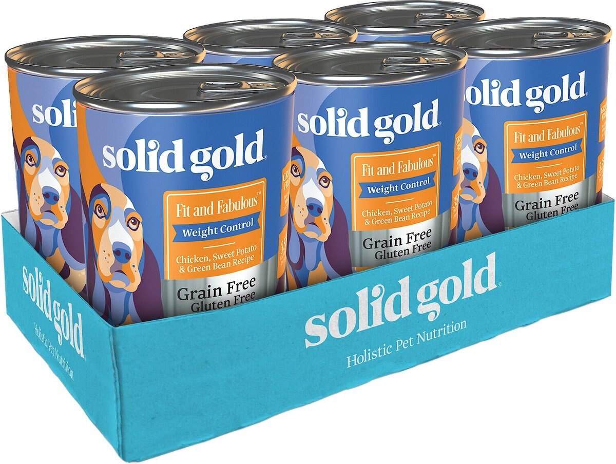 Solid Gold Fit and Fabulous Chicken， Sweet Potato and Green Bean Weight Control Recipe Grain-Free Canned Dog Food