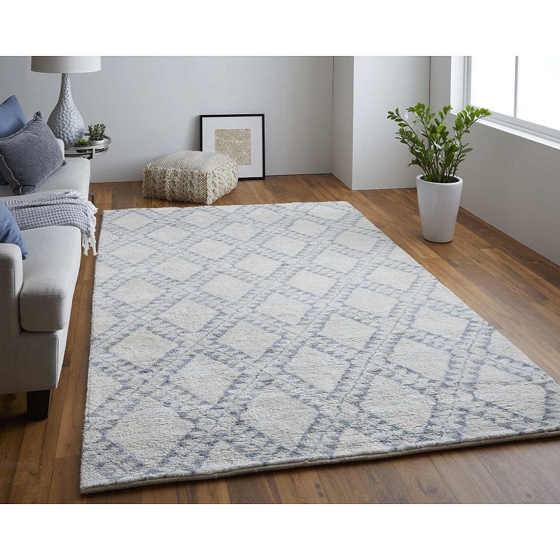 Weave and Wander Bahar Diamond Hand-Knotted Wool Rug