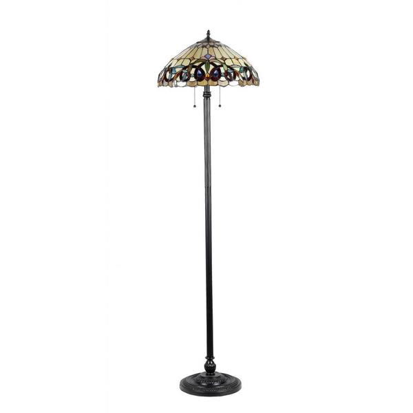  Style Victorian Design 2-light Bronze Floor Lamp