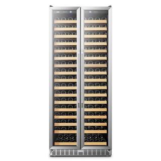 LANBO Single Zone 32 in. 289-Bottle Wine Cooler in Stainless Steel LW328SD