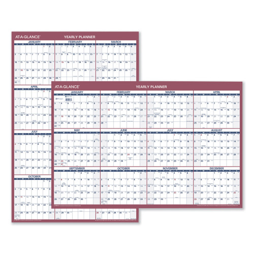 AT-A-GLANCE Vertical/Horizontal Wall Calendar， 24 x 36， 2022 (PM21228)