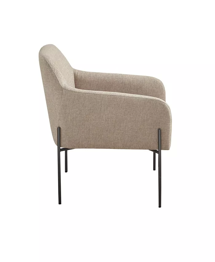 Madison Park 27.25 Calder Wide Metal Leg Accent Chair